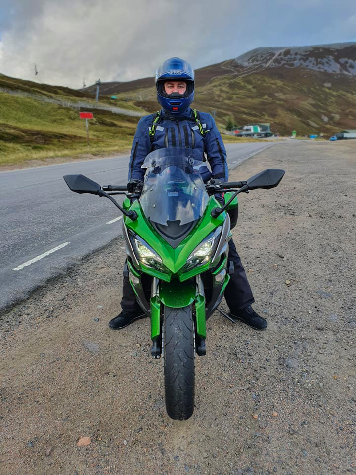 Jack on a motorcycle